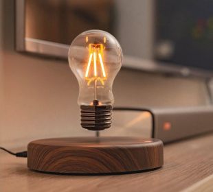 Magnetically suspended light bulb LED light emitting rotating light bulb Living room Study desk Magnetically suspended light bulb Night lamp Atmo