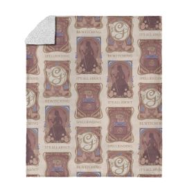 Wicked It's All About Silk Touch Sherpa Throw Blanket 50x60 inches